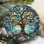 Stained Ceramic Tree of Life Ornament - Christmas Decorations and Holiday Present Ideas