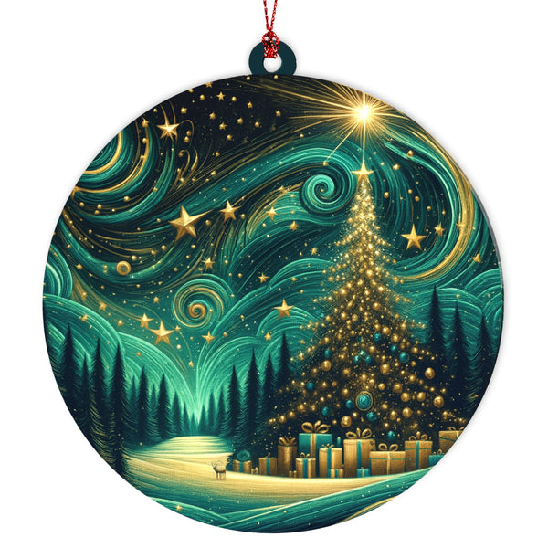 Christmas Ornament 2025, Northern Lights Ornament, Starry Night Beautiful Christmas Ornaments