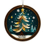 Elegant Christmas Tree Ornaments 2025, Holiday Ornaments with Star and Snowflake Design