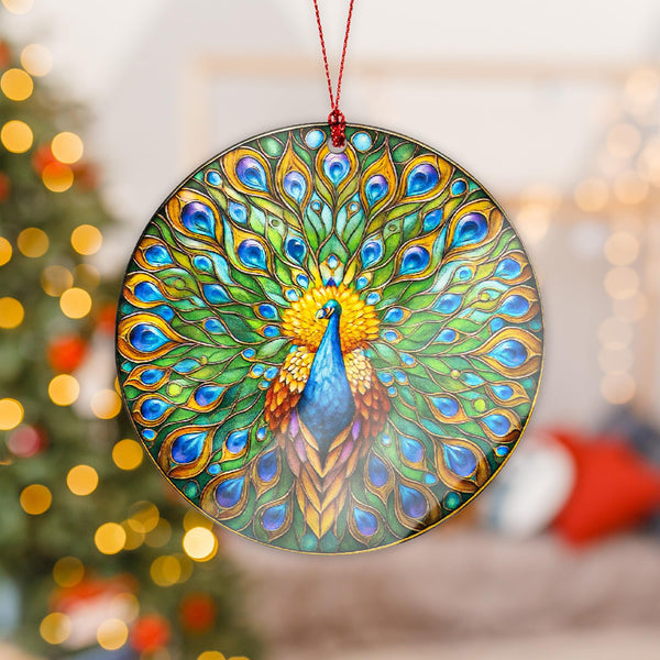 Christmas Ornaments 2025, Peacock Gifts for Women, Hanging Tree Decoration, Peacock Ornaments for Hanging Decor