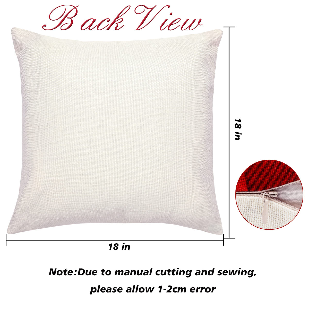 Farmhouse Christmas Pillow Covers - 18x18 Inch Set of 4, Sofa Couch Decorations