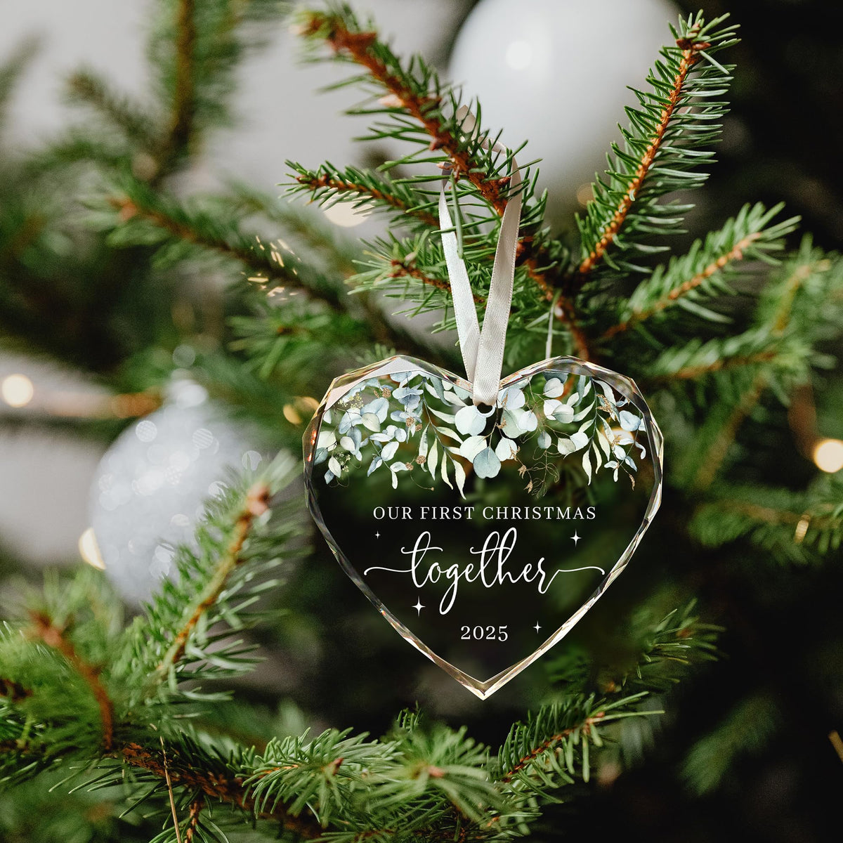 Our First Christmas Together Ornament 2025 - Wedding Gifts - Wedding Gifts for Couples 2025