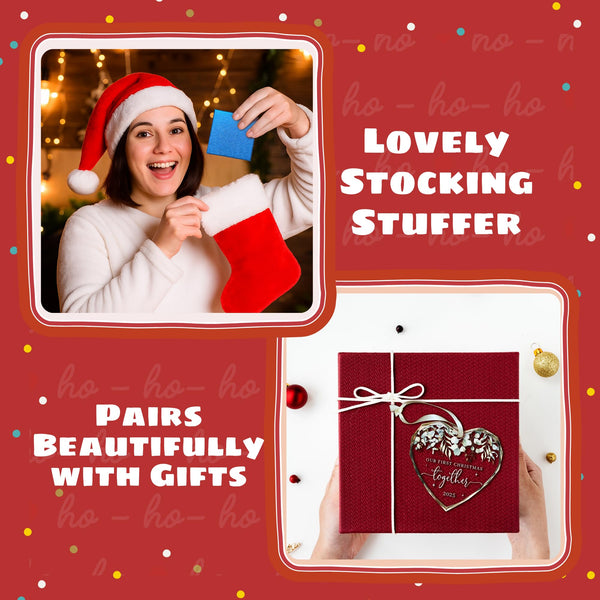 Our First Christmas Together Ornament 2025 - Wedding Gifts - Wedding Gifts for Couples 2025