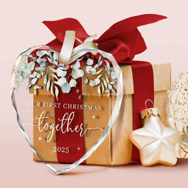 Our First Christmas Together Ornament 2025 - Wedding Gifts - Wedding Gifts for Couples 2025