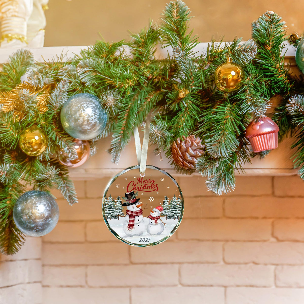 Snowman Ornaments - Snowman Christmas Ornament 2025 - Winter Holiday Ornaments for Christmas Tree - Gifts for Family, Friends