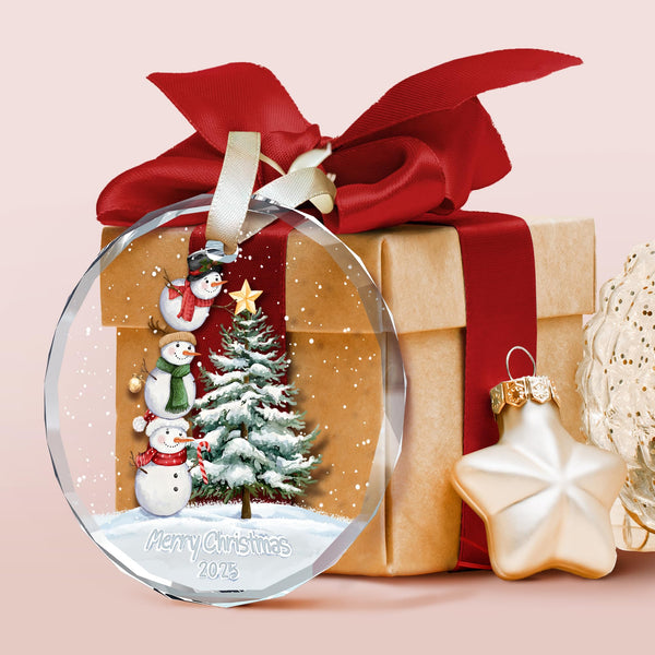Snowman Ornaments - Snowman Christmas Ornament 2025 - Winter Holiday Ornaments for Christmas Tree