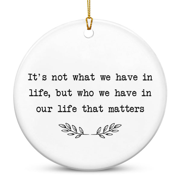 Christmas Ornaments Gifts for Women Men - Ceramic Ornaments 2025 for Xmas Tree Decorations
