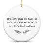 Christmas Ornaments Gifts for Women Men - Ceramic Ornaments 2025 for Xmas Tree Decorations
