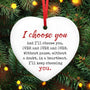 Christmas Couples Gifts for Him and Her - Ceramic Christmas Ornaments 2025 for Tree Decorations