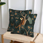 Tiger and Peacock Pillow Covers 18x18 in Couch Pillow Case Sets of 2 Modern Decorative Square