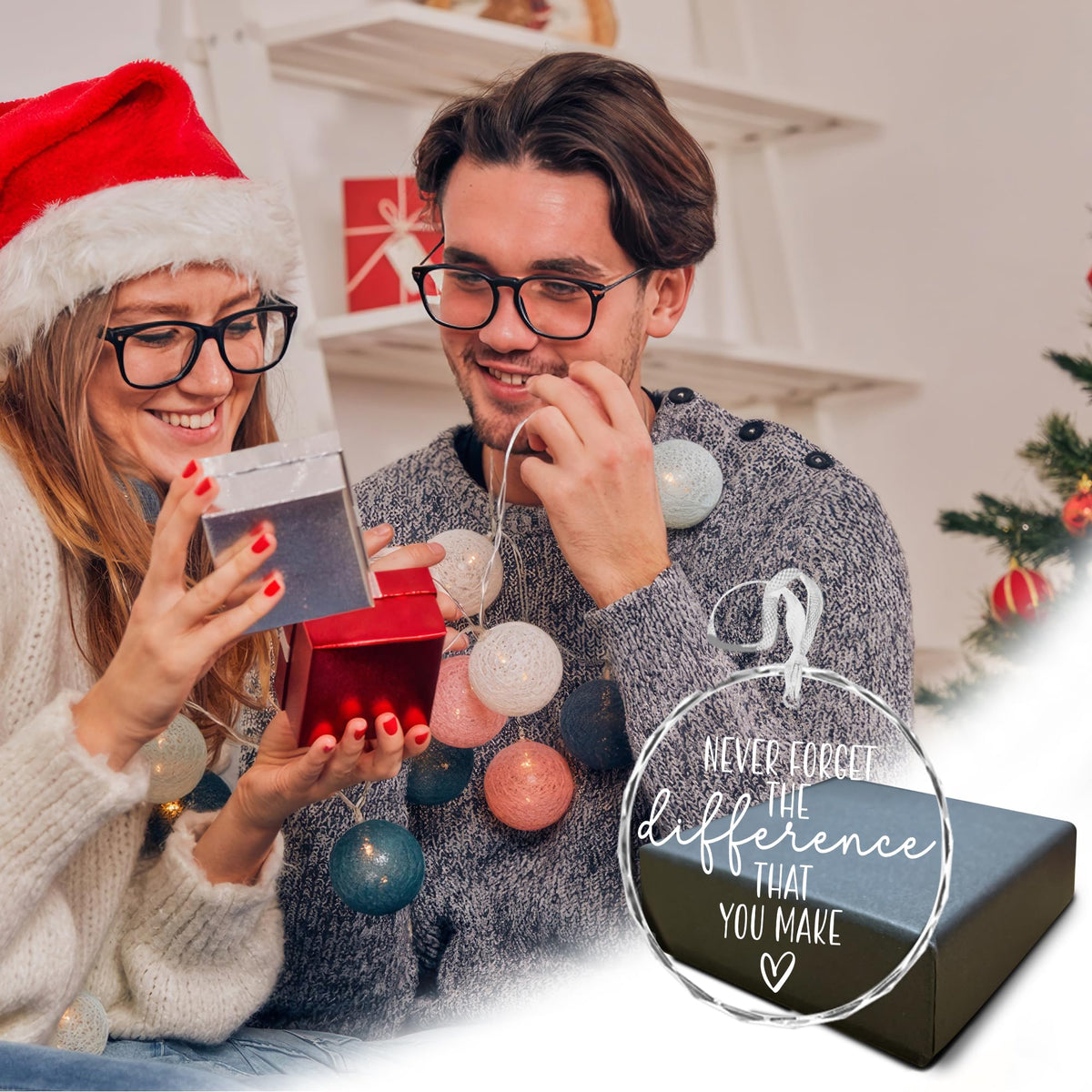 Thank You Gifts for Women Men - Never Forget The Difference That You Make for Coworkers, Retirement Farewell Going Away for Women Men