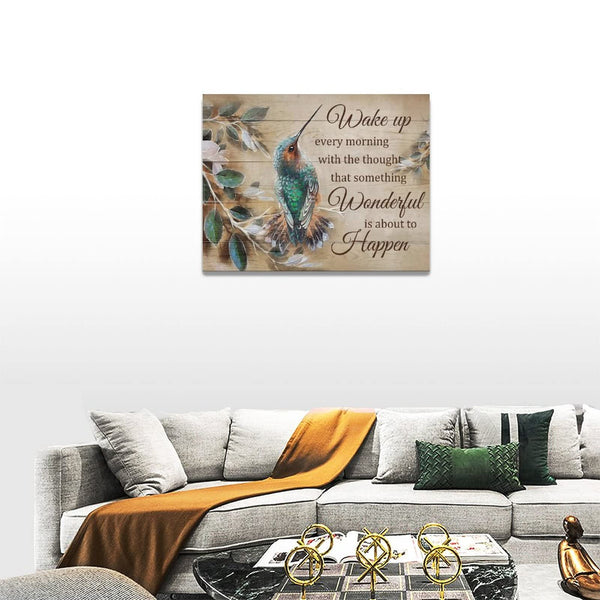 Hummingbird Wall Art Rustic Hummingbird Pictures Wall Decor Canvas Prints Farmhouse Country Bird Painting Framed Modern Artwork