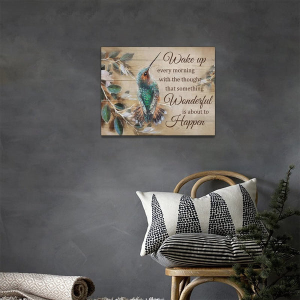 Hummingbird Wall Art Rustic Hummingbird Pictures Wall Decor Canvas Prints Farmhouse Country Bird Painting Framed Modern Artwork