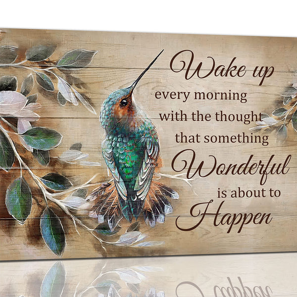 Hummingbird Wall Art Rustic Hummingbird Pictures Wall Decor Canvas Prints Farmhouse Country Bird Painting Framed Modern Artwork