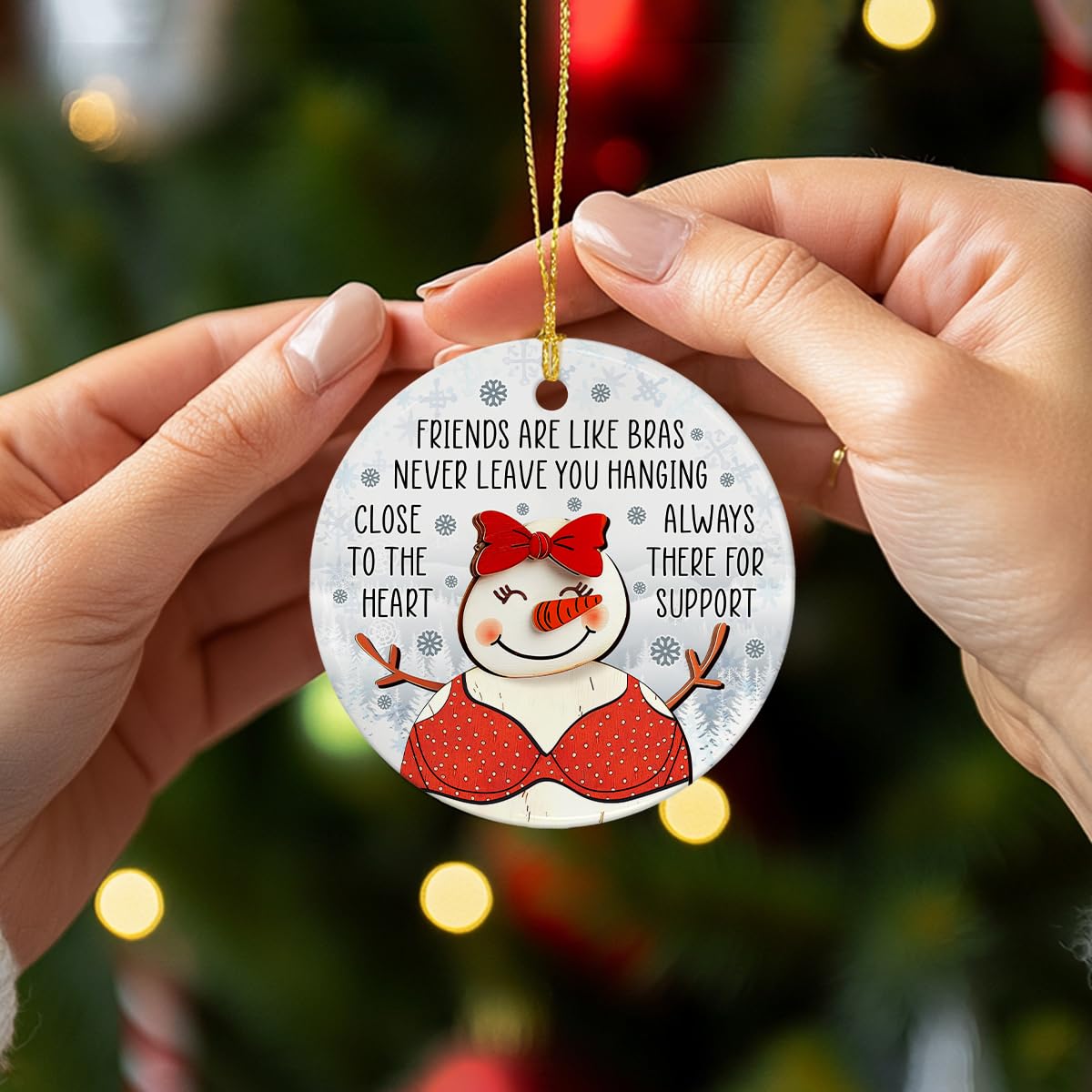 Friendship Christmas Ornaments 2025, Funny Friends Gifts for Hanging Christmas Decorations