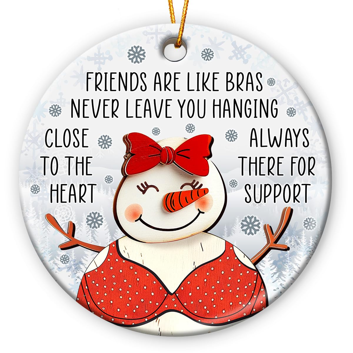 Friendship Christmas Ornaments 2025, Funny Friends Gifts for Hanging Christmas Decorations