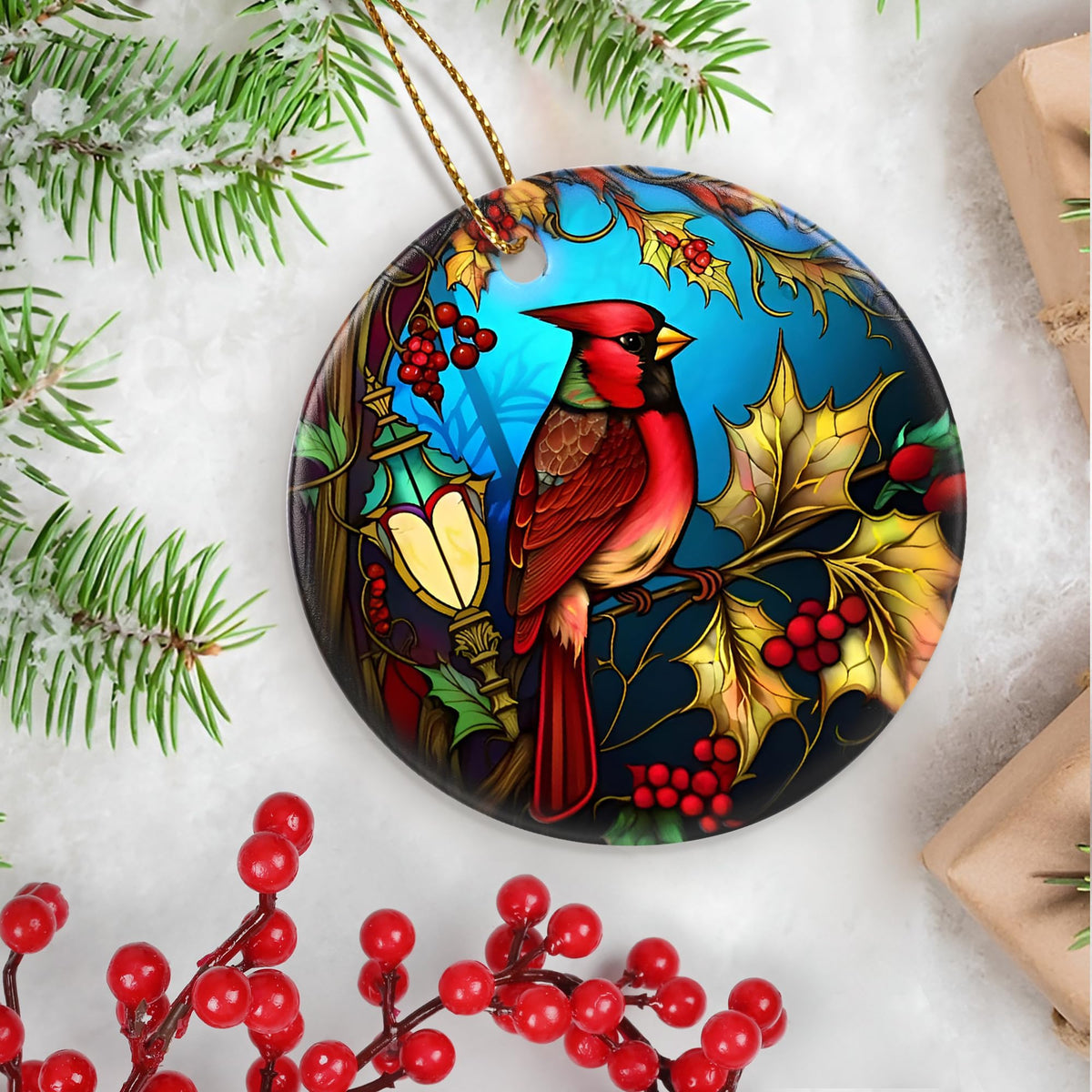Cardinal Ornament, Christmas Ornament, Christmas Decoration, Holiday Present Idea