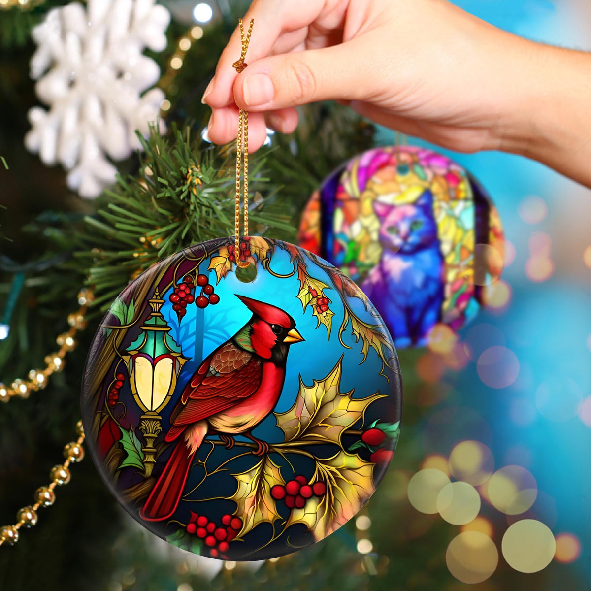 Cardinal Ornament, Christmas Ornament, Christmas Decoration, Holiday Present Idea