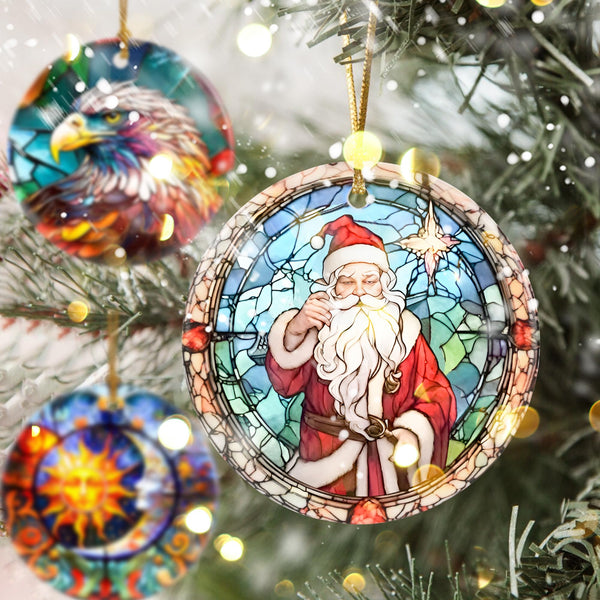 Christmas Ornament, Santa Claus Christmas Decoration, Christmas Tree Ornaments, Holiday Decor, Christmas Keepsake, Santa Claus Lover Gifts