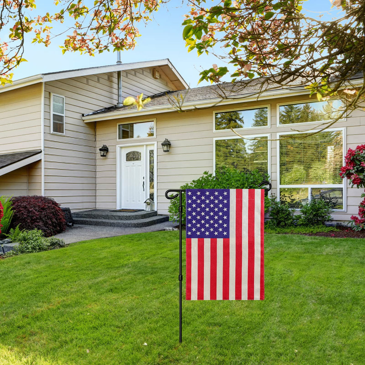 American Garden Flag Small American Flag 1 Sided 12×18 Inch Weatherproof Patriotic USA Garden Flags