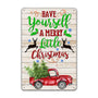 Christmas Metal Sign - 8x12 Inch Vintage "Have Yourself a Merry Little Christmas" Quote Wall Art