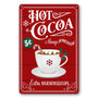 Christmas Signs Hot Cocoa Bar Metal Tin Sign Decor Vintage Christmas Coffee Cocoa Sign Hot Chocolate