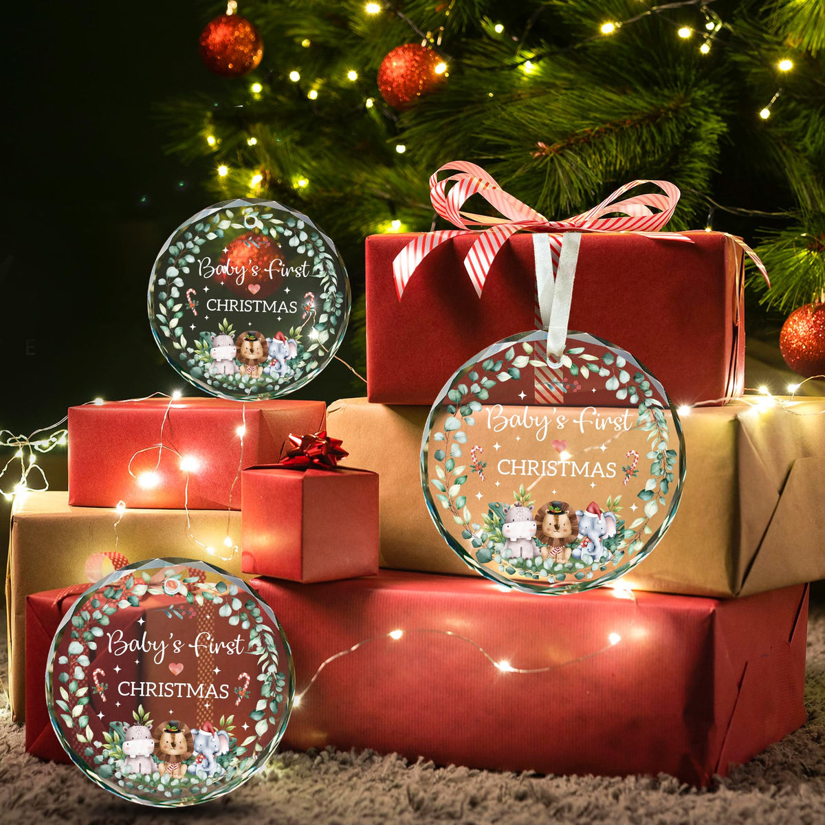 Babys First Christmas Ornaments 2025, Christmas Ornament Gift for New Mom and Dad