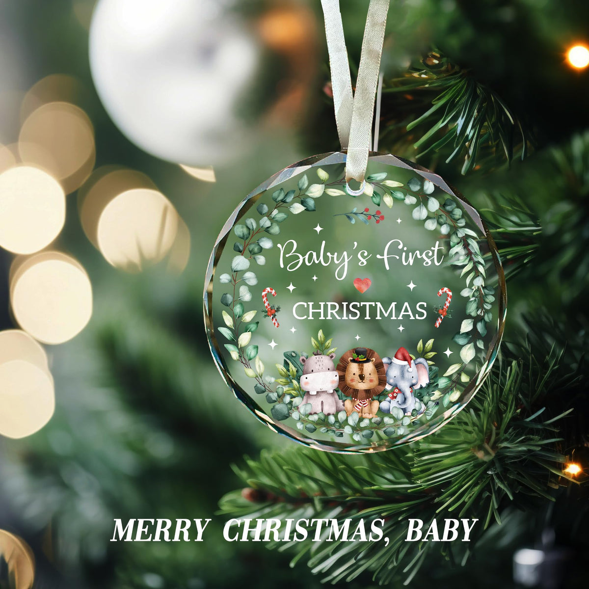 Babys First Christmas Ornaments 2025, Christmas Ornament Gift for New Mom and Dad