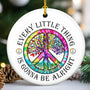 Christmas Hippie Gifts for Women Men - Ceramic Christmas Ornaments 2025 - Hippie Ornaments Boho Decor Gifts