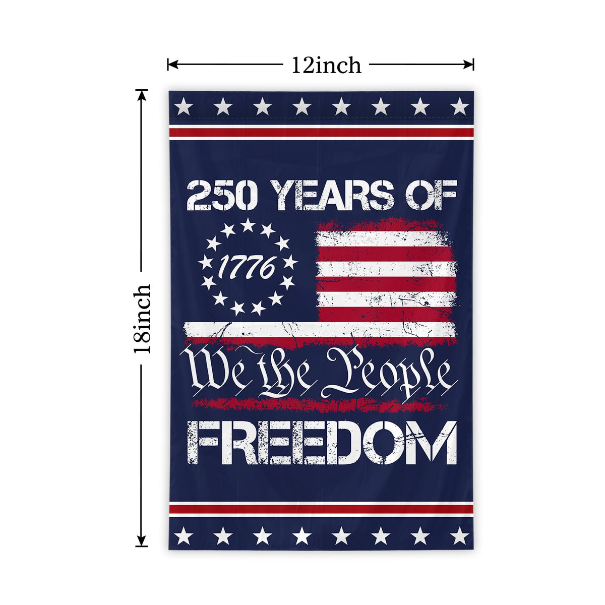We The People 1776-2026 Flag Memorial Day Patriotic 250th Birthday 250 Years United States