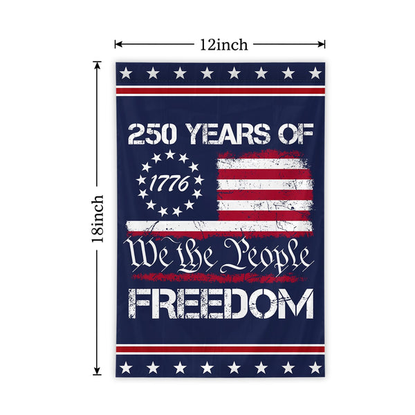 We The People 1776-2026 Flag Memorial Day Patriotic 250th Birthday 250 Years United States