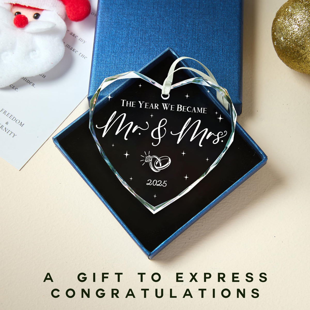 Wedding Gifts, Mr and Mrs Gift,Bridal Shower Gifts,Wedding Gift for Couples 2025, Just Married for Newlywed Couple, Bride