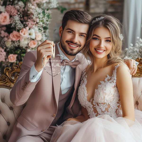 Wedding Gifts for Couples 2025, Bridal Shower Gifts for Bride, Mr and Mrs Gift, Wedding Gift for Newlyweds, Just Married Decorations