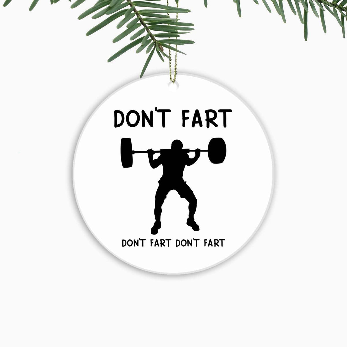 Weight-Lifting Ornaments Christmas Ornament Funny Xmas Tree Hanging Decor Keepsake