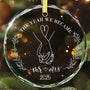 Engagement Gift for Mr&amp;Mrs - 2025 Glass Engagement Ornament for Newly Engaged Couples Bride to Be