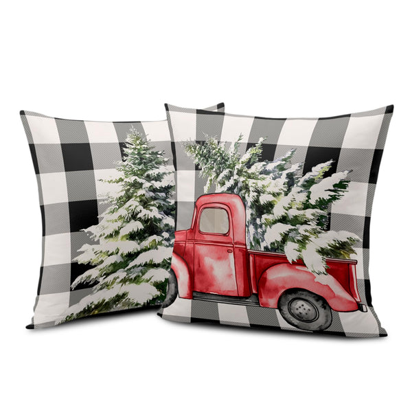 Blue Snowman Winter Pillow Covers 18x18 Set of 2 Christmas Snowflakes Bird (Copy)