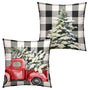 Blue Snowman Winter Pillow Covers 18x18 Set of 2 Christmas Snowflakes Bird (Copy)