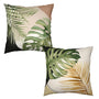 Tropical Palm Leaves Decorative Throw Pillow Covers 18x18 Inch Set of 2 Summer Green Banana Leaf Monstera Plant