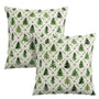 Christmas Tree Pillow Covers 18x18 Set of 2 Sage Green Xmas Farmhouse Print