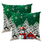 Christmas Decorations Throw Pillow Covers 18x18 Inch Set of 2, Green