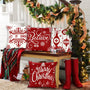 4 Pack Buffalo Plaid Red Christmas Throw Pillow Covers, 18x18in