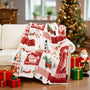 Red Snowflake Blanket Christmas Throw Blanket Winter Holiday Bed Blanket Super Soft Flannel Fleece Blanket (Copy)