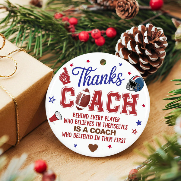 Football Coach Ornament 2025 - Coaches Christmas Ornaments for Men and Women - Football Coach Gifts