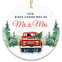 First Christmas Married Ornament 2025 - Wedding Gifts for Couples 2025 - Mr and Mrs Gifts