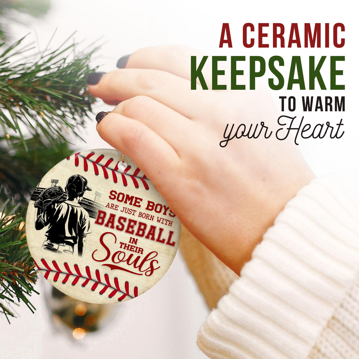 Baseball Christmas Ornaments 2025 - Cool Baseball Gifts for Boys, Kids - Sports Christmas Ornaments