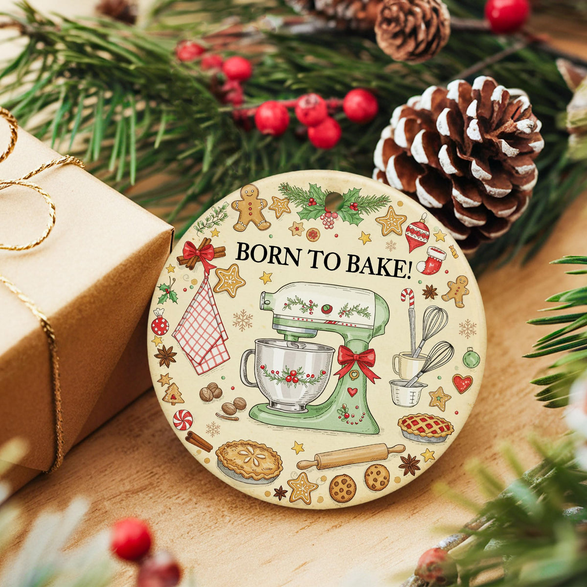 Baking Ornaments for Christmas Tree - Baker Gifts - Baking Gifts for Women, Cooking Ornament for Baking Lovers