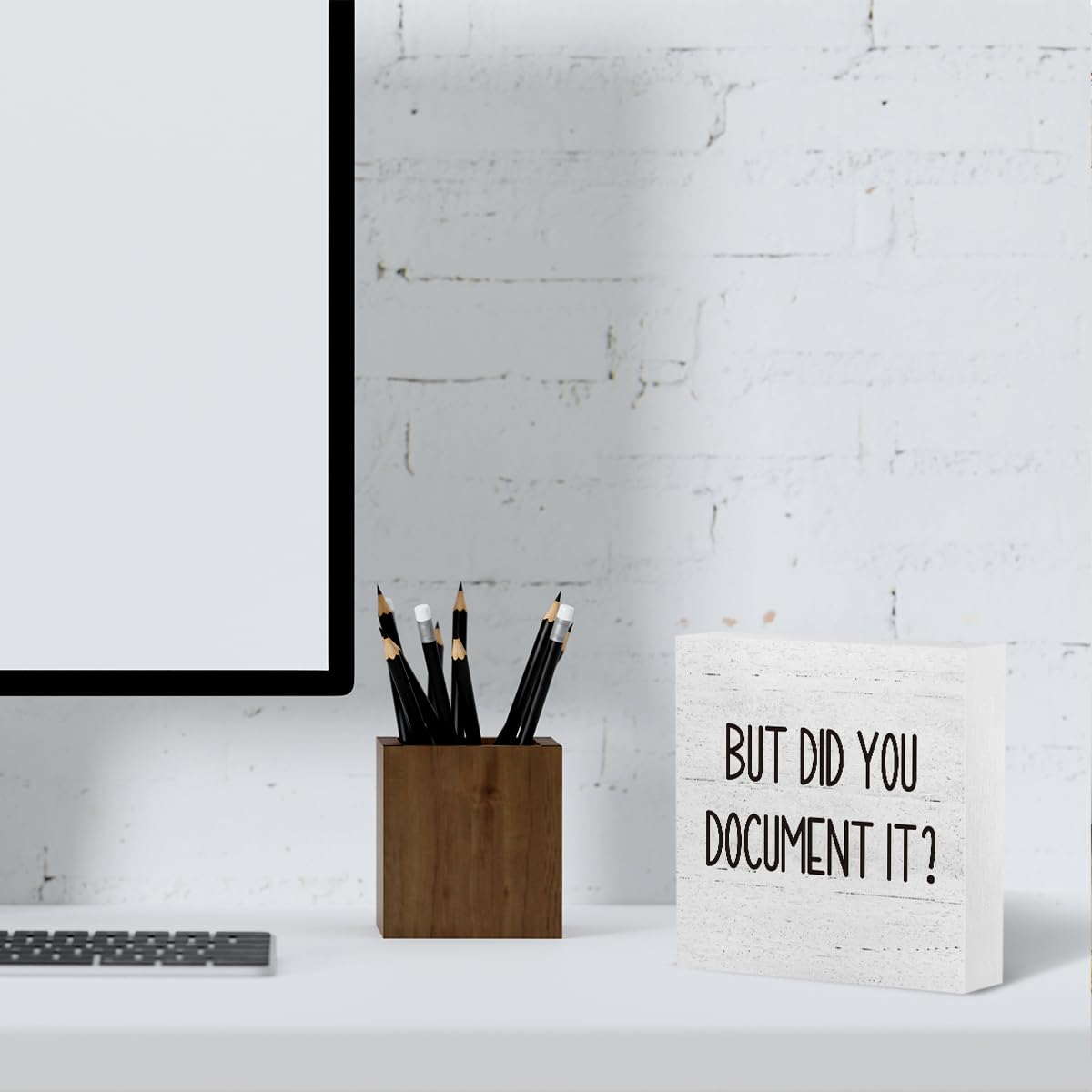 The Office Gifts Desk Decor But Did You Document It Wooden Box Sign Funny Office Boss Gifts