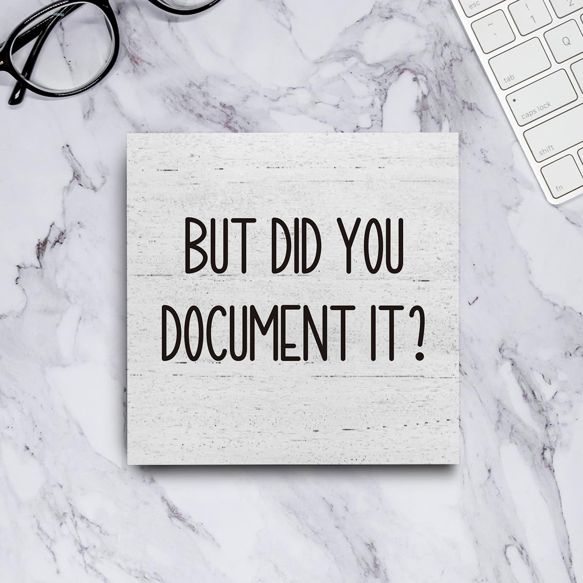 The Office Gifts Desk Decor But Did You Document It Wooden Box Sign Funny Office Boss Gifts