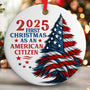 American Flag Gifts - Striking USA Christmas Ornament for Patriotic Celebrations