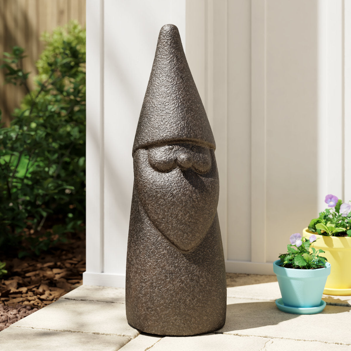 Christmas Elf Gnome Garden Statue, Durable MGO Outdoor Holiday Decoration for Yard or Porch